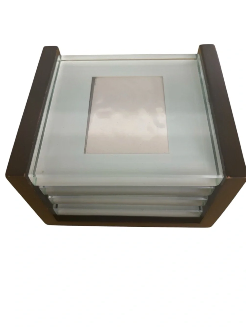 Vintage Crate & Barrel Glass Coaster Set